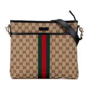 GUCCI Black Leather Shoulder Bag